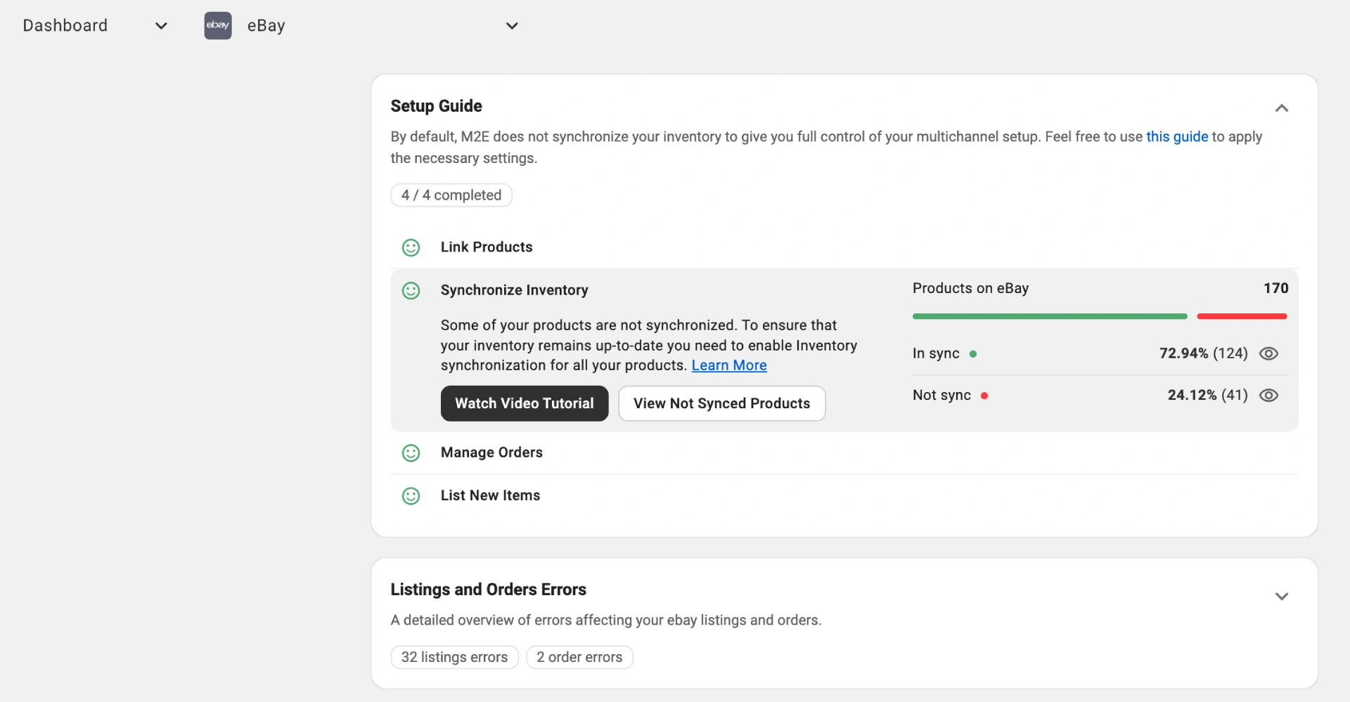 Multichannel Listing